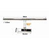 LED svítidlo koupelnové - 50cm - 7W - studená bílá