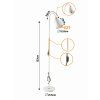 LED stojací lampa 1xE27 150cm bílá