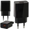 Síťová nabíječka USB - 5V - 3A - černá