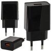 Síťová nabíječka USB - 5V - 3A - černá