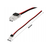Konektor pro LED pásky COB MONO - 8mm - pásek-napájení