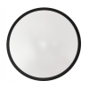 Kulatý LED stropní panel - 2xE27 - černý