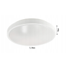 Kulaté LED stropní svítidlo - 2xE27 - bílé