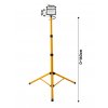 40632 1 led reflektor 20w 140cm stativ neutralni bila