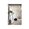 Čtvercový LED panel zapuštěný - černý - 12W - PC - neutrální bílá