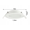 Kulatý LED panel zapuštěný - bílý - 6W - PC - neutrální bílá