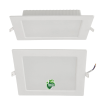Čtvercový LED pabel zapuštěný - bílý - 18W - PC - neutrální bílá