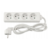 Prodlužovací kabel 1,5m -  4 zásuvky - bílý