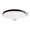 LED stropní svítidlo 24W 2v1 bílá/černá