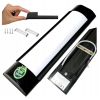 LED panel - 8W - 30cm - ČERNÁ - studená bílá