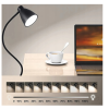 Andora LED stolní lampa s klipem 1xE27 černá