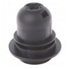 44566 objimka lampy se zavitem e27 plast cerna hladka objimka lampy objimka