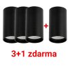 LED svítidlo pro povrchovou montáž FIGU - černé 3+1 ZDARMA