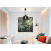 LED stropní svítidlo E27 dřevěná koule černá