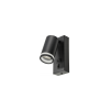 LED nástěnné svítidlo GU10 s vypínačem a USB portem - černá