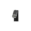 LED nástěnné svítidlo GU10 s vypínačem a USB portem - černá