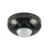 LED PIR pohybový senzor 360° nastavitelný - černý