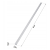 LED lampa NEPTUN 120cm - 36W -3600lm - IP20 - 6000K - studená bílá