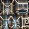 LED hliníkový profil 1m bílý přisazený - sada
