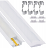 LED hliníkový profil zapuštěný 2m bílý - sada