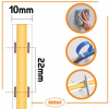 LED pásek COB Neon CCT 24V - 608D - 22W/m - IP20 - 1m