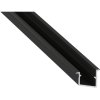 49579 led profil lumines typ v cerny lakovany 2 02m