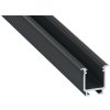 49612 led profil lumines typ w cerny elox 1m