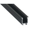 49615 led profil lumines typ w cerny elox 2 02m