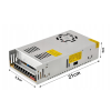 LED modulární zdroj 12V - 300W - 25A - IP20