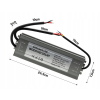 LED hermetický zdroj - 24V - 300W - 12,5A - IP67