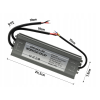 LED hermetický zdroj - 12V - 300W - 25A - IP67