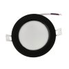 LED panel zapuštěný kulatý 6W - 660lm - 4000K - černý