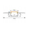 52300 11 led hlinikovy profil 2m zapusteny sada