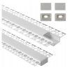 LED hliníkový profil 2m zapuštěný - SADA