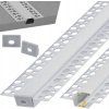 52300 led hlinikovy profil 2m zapusteny sada