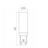 52447 2 led zarovka g9 7w 630lm studena bila