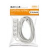 Prodlužovací kabel 10m s uzemněním 4 zásuvky - bílý 3*1,5 mm2 16A 3000W