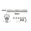 Hermetické LED plechové svítidlo 1x120cm - IP65