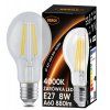 52648 led zarovka s vlaknem e27 8w neutralni bila
