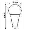 24744 3 52657 3 led zarovka s vlaknem e27 12w tepla bila