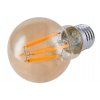 52663 3 led zarovka e27 s vlaknem amber 12w tepla bila