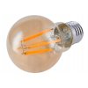 LED žárovka E27 s vláknem Amber - 6W - teplá bílá