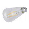 52675 6 led zarovka s vklaknem e27 st64 6w tepla bila