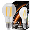 24735 52684 led zarovka s vklaknem e27 18w tepla bila