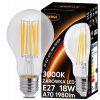 52684 led zarovka s vklaknem e27 18w tepla bila