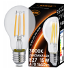 24750 52687 led zarovka s vlaknem e27 15w tepla bila