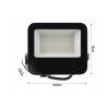 52693 5 led reflektor heros 50w ip65 neutralni bila