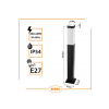 Zahradní lampa 60 cm pro žárovku E27