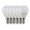 SADA 6x LED žárovka E14 G45 10W 830lm - teplá bílá