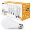 SADA 10x LED žárovka E27 A60 15W 1200lm 3000K - teplá bílá